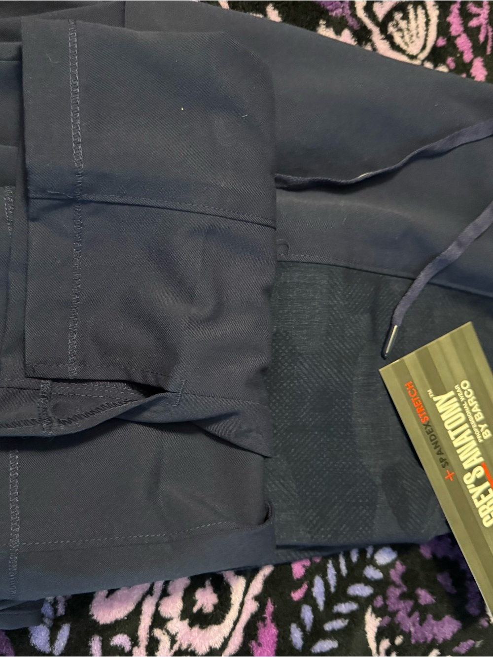 Barco Uniforms Navy Blue Women's Scrub Pants and top